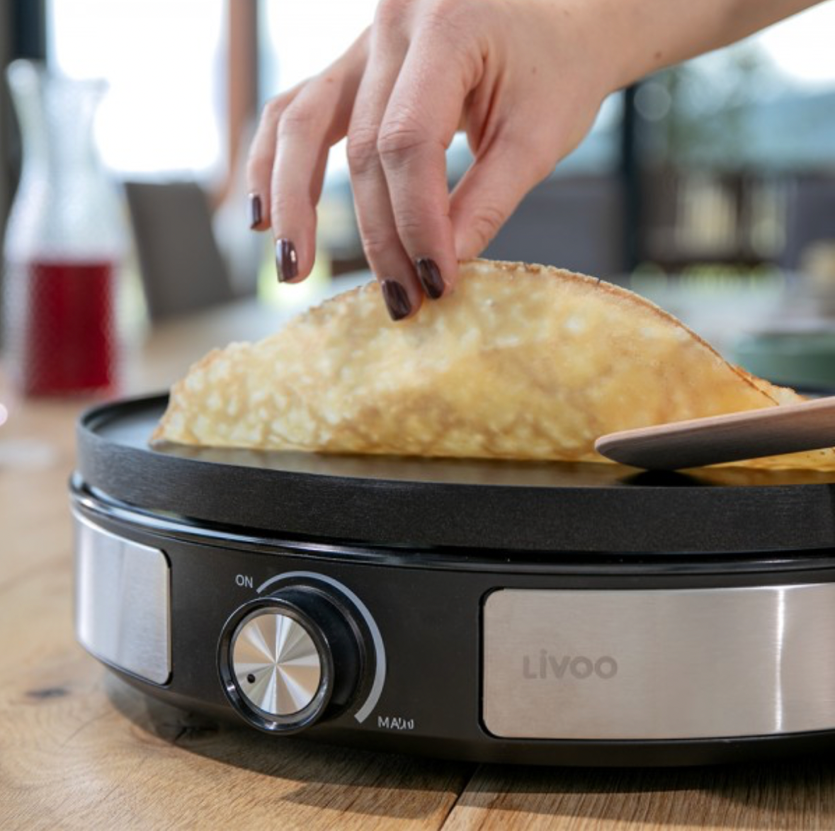 Crêpière réversible