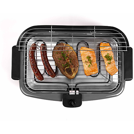 LIVOO BARBECUE ELECTRIQUE SUR PIEDS OU TABLE 2000W VERT KAKI