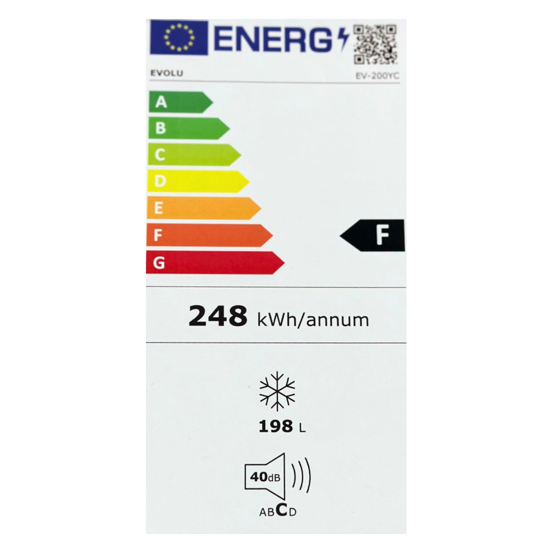 EVOLU CONGELATEUR COFFRE 195L NOIR