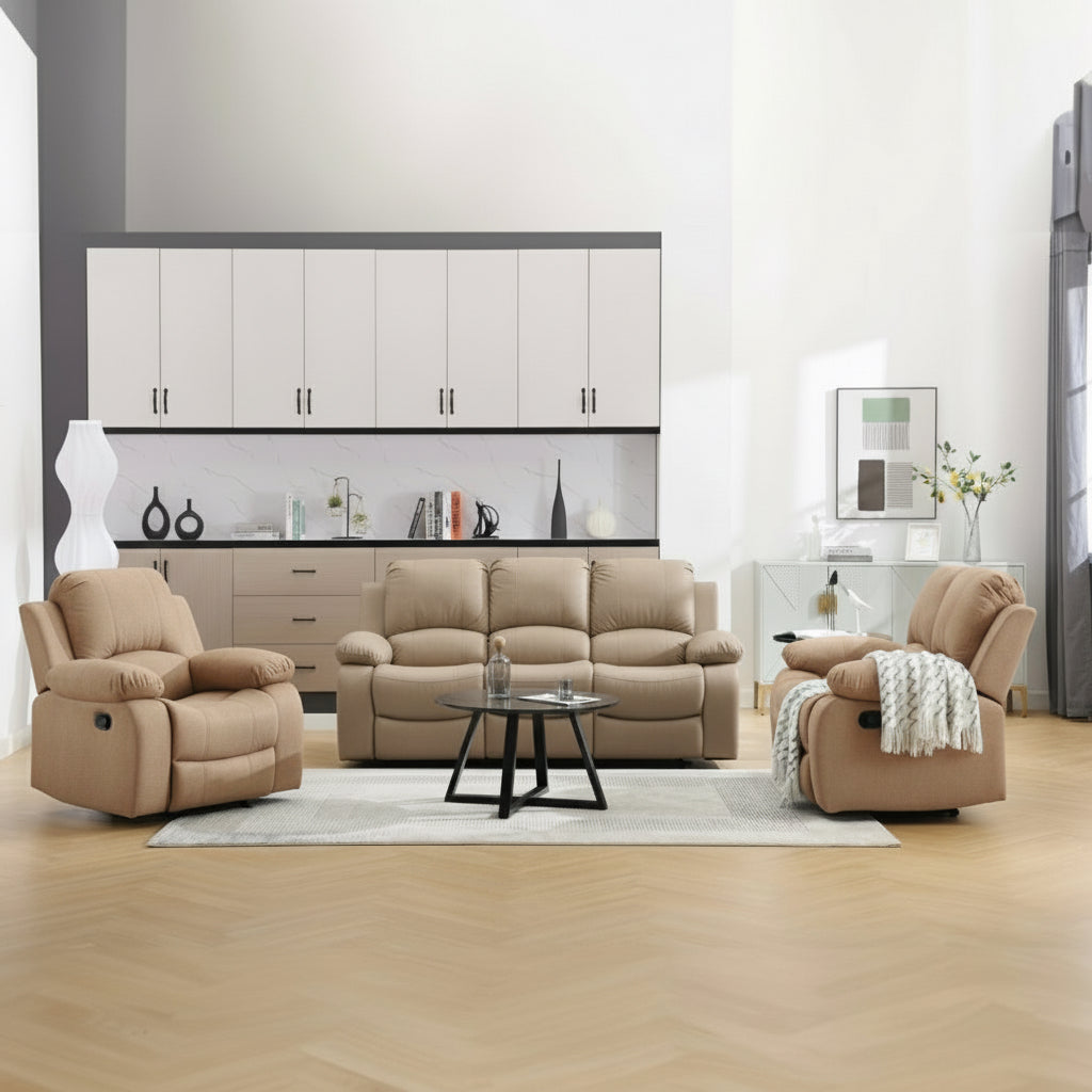 Canapé relax inclinable 3+2+1