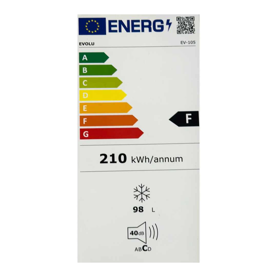 EVOLU CONGELATEUR COFFRE 98L NOIR A+