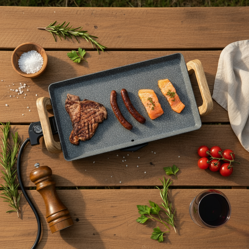 LIVOO PLANCHA NATURE FINITION PIERRE 6 PERSONNE 1800W