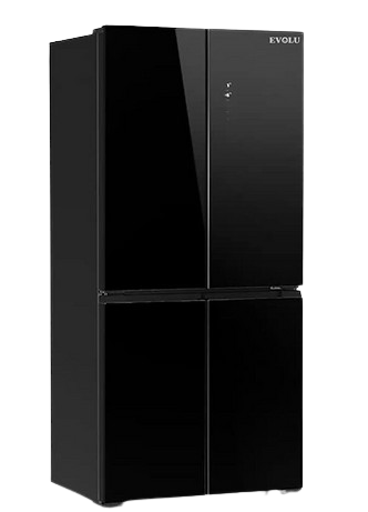 EVOLU REFRIGERATEUR AMER. 4 PORTES 436L NF NOIR VITREE TACT