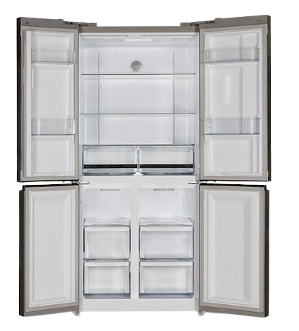 EVOLU REFRIGERATEUR AMER. 4 PORTES 436L NF NOIR VITREE TACT