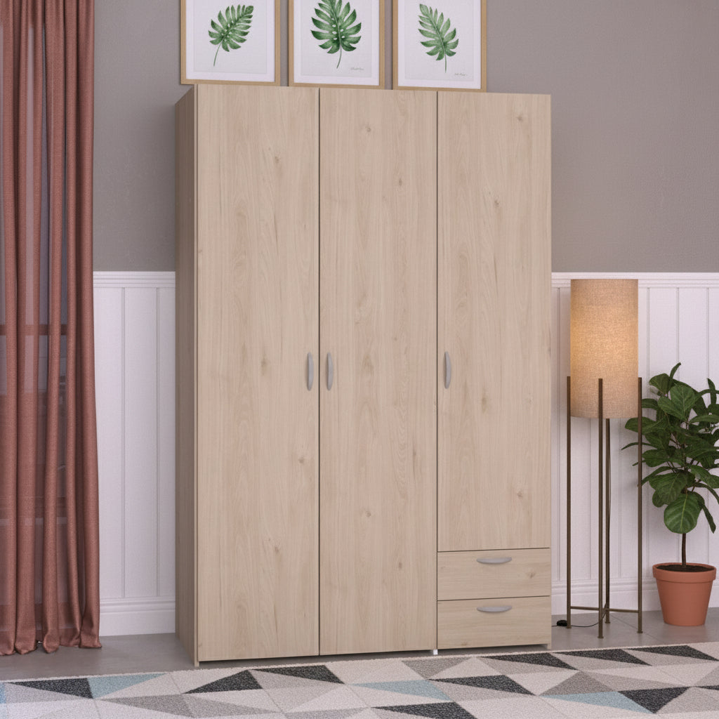 Armoire DAILY Chêne 3 portes