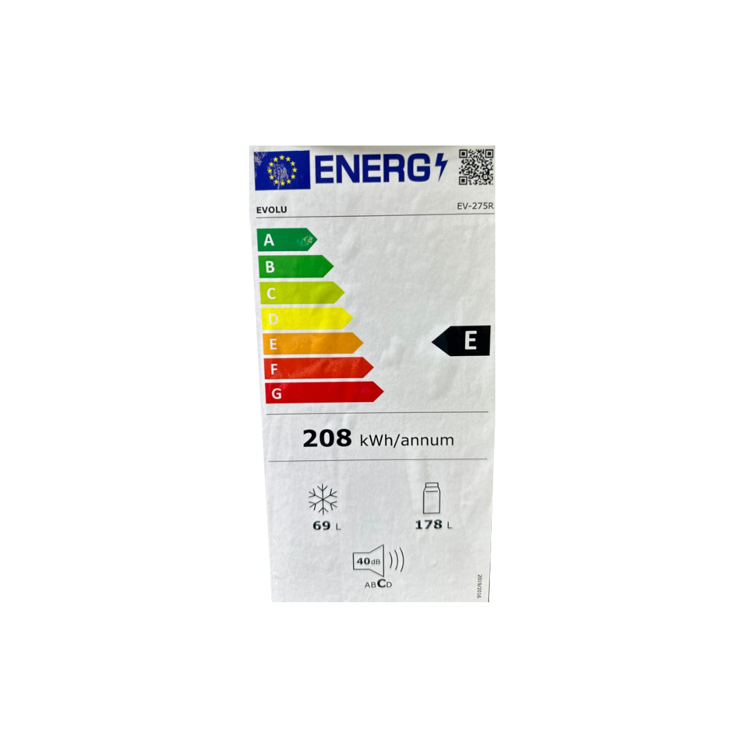 RÉFRIGÉRATEUR DEFROST EVOLU 247L 3 TIROIRS NOIR