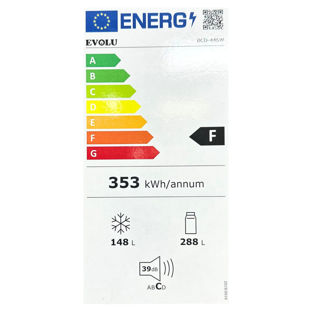 EVOLU REFRIGERATEUR AMER. 4 PORTES 436L NF NOIR VITREE TACT
