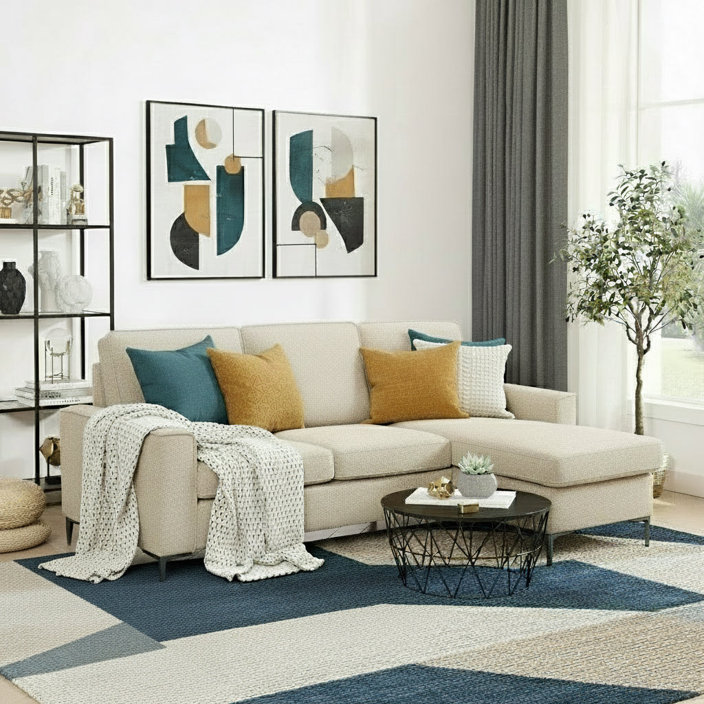 CANAPE D'ANGLE REVERSIBLE DROITE OU GAUCHE 210x146x84