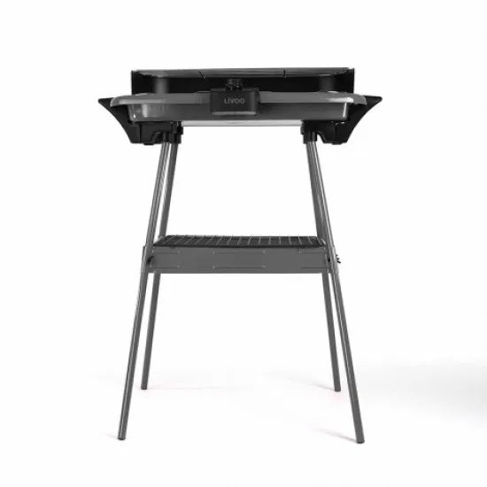 LIVOO BARBECUE ELECTRIQUE SUR PIEDS OU TABLE 2000W VERT KAKI