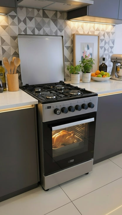 GAZINIERE 4 FEUX GRIS