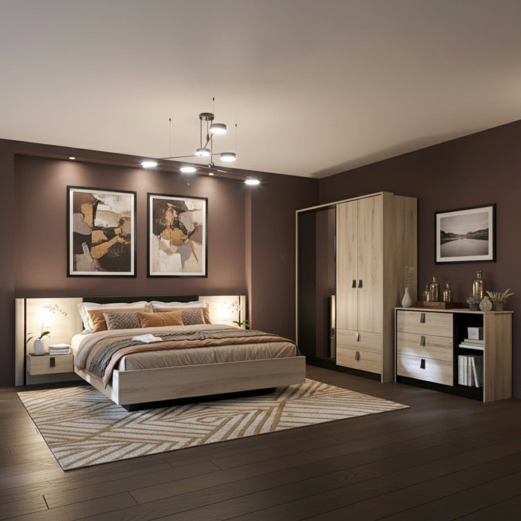 Chambre complète KIERAN lit 140x200