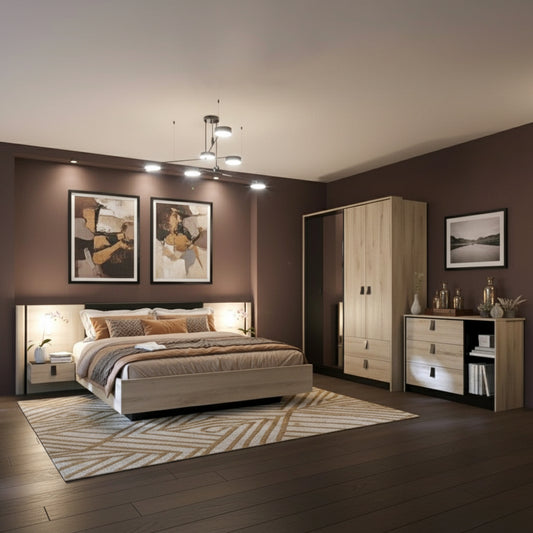 Chambre complète KIERAN lit 140x200