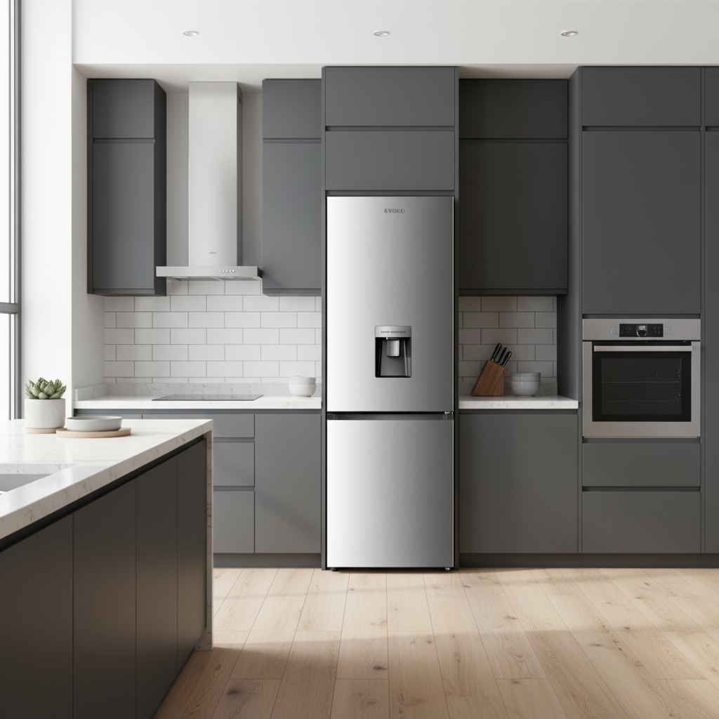 EVOLU REFRIGERATEUR COMBINE 304L AVEC DISTRIBUTEUR A EAU CLASS E INOX