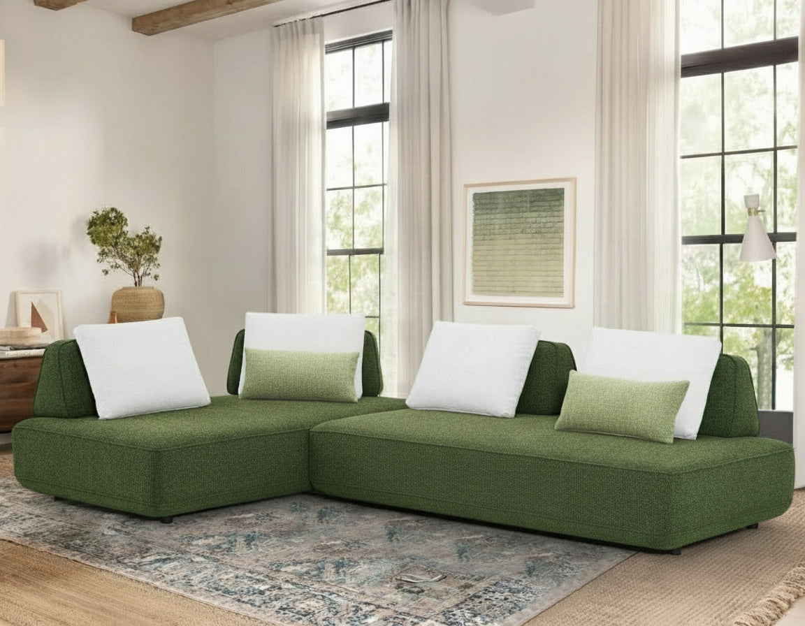 Canapé d’angle MILAN vert