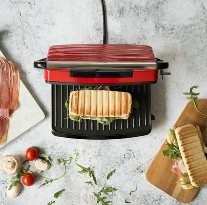 LIVOO GRILL VIANDES/ PANINI 750W ROUGE