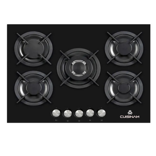 PLAQUE ENCAS. CUISINAM 5FG +WOK FONTE NOIR VITREE