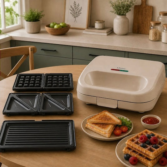 Appareil 3en1 Croque, gaufre, grill