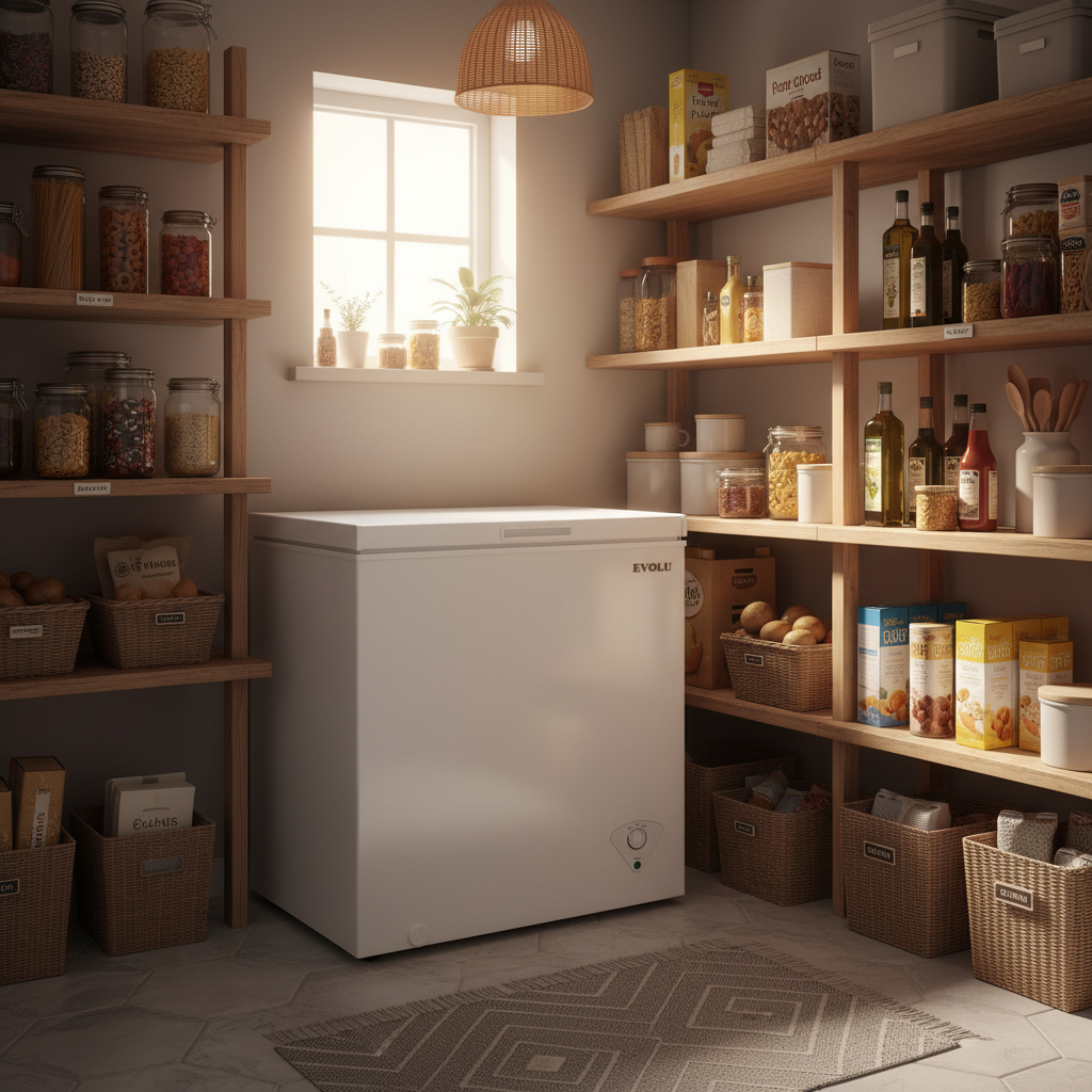 EVOLU CONGELATEUR COFFRE 145L BLANC A+