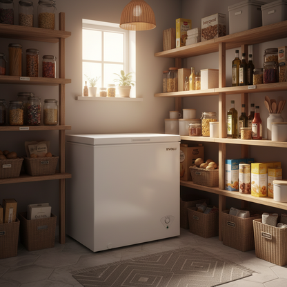 EVOLU CONGELATEUR COFFRE 145L BLANC A+