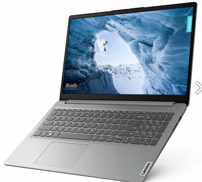 LENOVO ORDINATEUR PORTABLE 15,6" HD 4GO RAM/ 256GB WINDOWS 11 GRIS CLAIR + SACOCHE OFFERTE