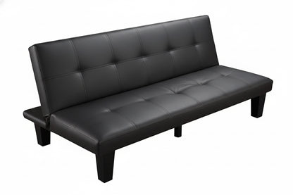 CANAPE CLIC CLAC / LIT 5PIEDS NOIR 165x71x69