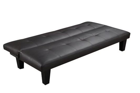 CANAPE CLIC CLAC / LIT 5PIEDS NOIR 165x71x69