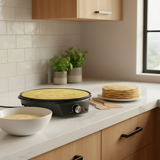 GLOBAL5 CREPIERE 1000W + ACC BLC/NOIR