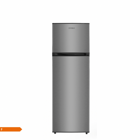 EVOLU REFRIGERATEUR 2 PORTES 258L GRIS