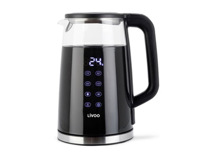 Bouilloire Digitale tactile en verre 1.7L