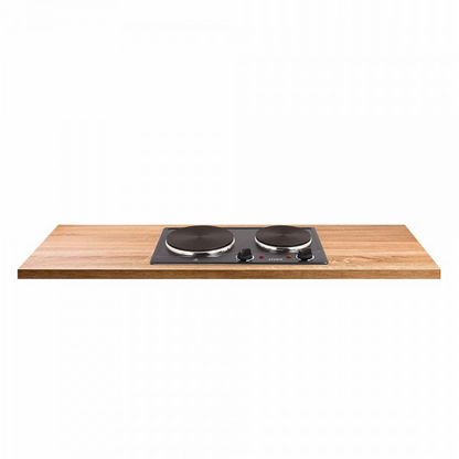Plaque de cuisson électrique double à poser et encastrable