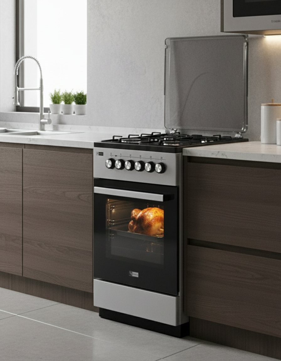 GAZINIERE 4 FEUX GRIS