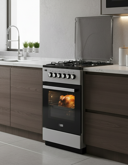 GAZINIERE 4 FEUX GRIS