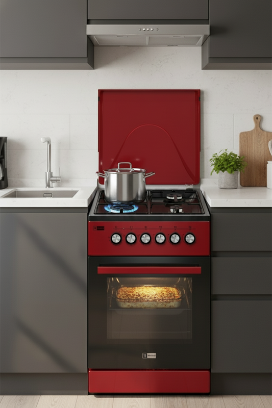 GAZINIERE 4 FEUX ROUGE