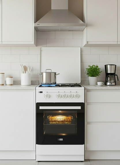 GAZINIERE 4 FEUX BLANC