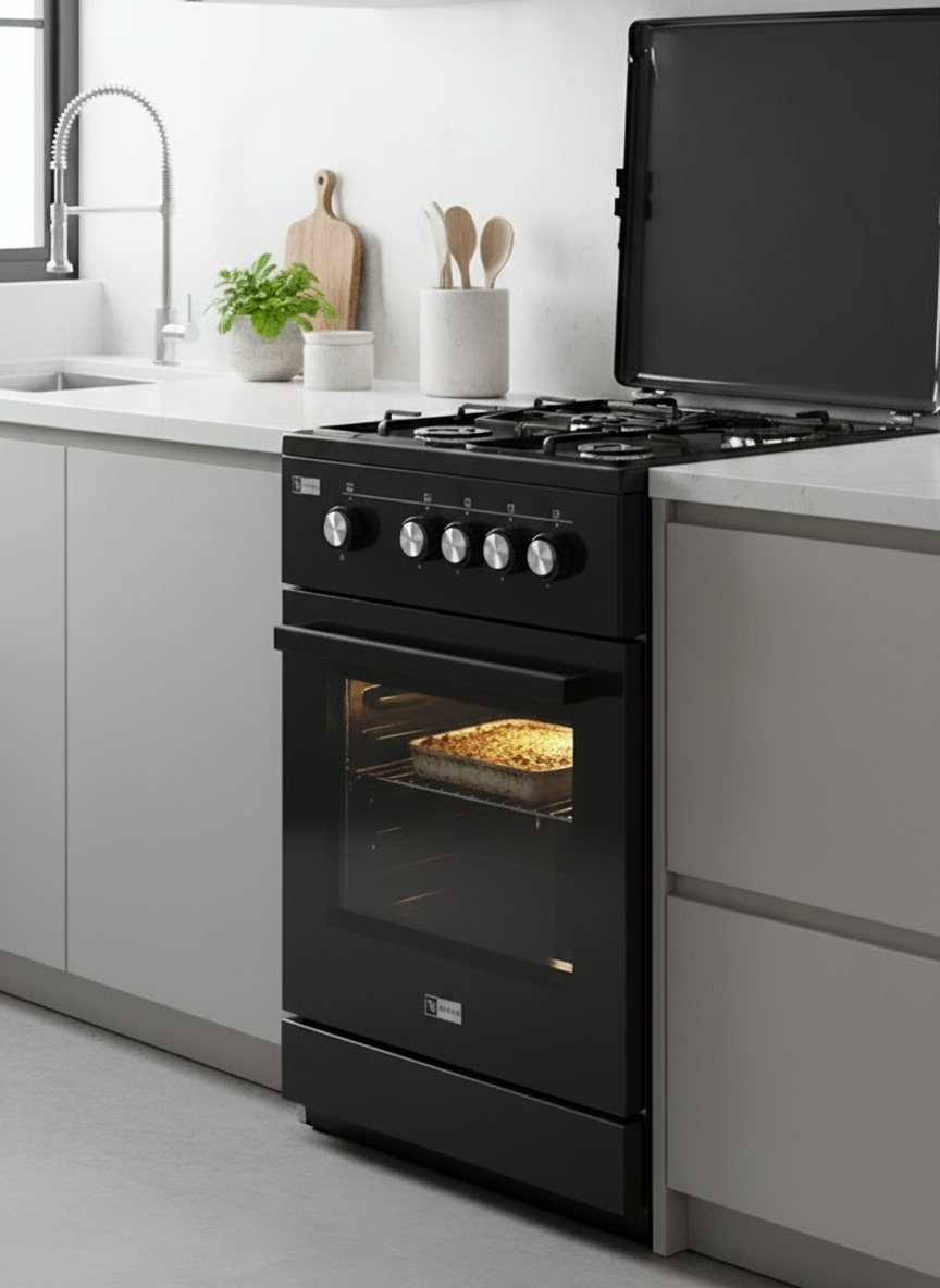 GAZINIERE 4 FEUX NOIR