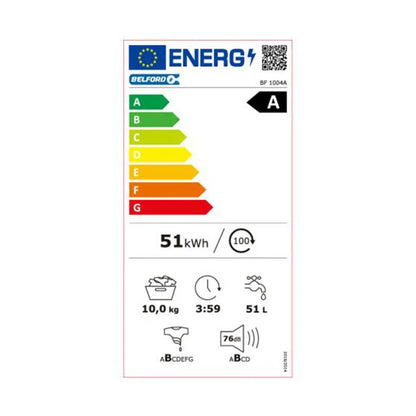 BELFORD LAVE LINGE 10KG 1400TRS CL/A